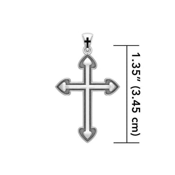 Medieval Cross Sterling Silver Pendant TP2980
